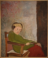 Jean-David Gonnet, Odette (étude 2), acrylique sur toile, 61 x 50, 2008